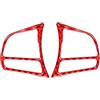 QINSHU Modanatura Interni Auto Per BMW Per Serie 3 Per GT F30 F34 2013-2018 Adesivo Cornice Rivestimento Pannello Volante Dell'auto(A Red)