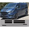 LSZBYHOK 6 pezzi/adesivi per cofano auto, laterali, posteriori, per Ford Transit, per Tourneo Custom Camper Van Sport Decalcomanie in vinile Accessori per auto Tuning