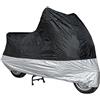 A-Pro Telo Copri Moto Scooter Naked Impermeabile PVC Universale Argento Nero XXL