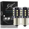 GLL 2pcs 1156 Lampadine LED Bianco BA15S P21W LED con 3030-24SMD Utilizzato per la Girata Dell'automobile Luce Freno Segnale Fanale Posteriore Luce di Retromarcia Retronebbia 840LM 6500K CC 9-30V