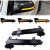 Fouedy Luci Specchietti Retrovisori LED Indicatori di direzione dinamici per BMW serie1 2 3 4 F20 F30 F31 F21 F22 F23 F32 F33 F34 X1 E84 F36 F87 M2
