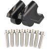 WQWQUM Motocicletta Riser Manubrio Set Di Riposizionamento Manubrio Per Moto Per Himalayan 2018 2019-2023 Scram 411 2022-2023 Riser Offset