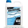 LUCCY Acqua Distillata Demineralizzata Deionizzata 5 Litri | 100% Acqua Pura | CPap, Umidificatore, Ferro, Motori, Pulizia, Laboratori, Piante
