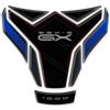 AZgraphishop PARASERBATOIO RESINA 3D COMPATIBILE CON SUZUKI GSX-S 1000 GX 2024 on GP-1010 (Miami Blue)
