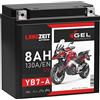 LANGZEIT Batterien LANGZEIT YB7-A batteria moto 8Ah 12V 50813 FB7-A 12N7-4A 12N7-4A senza manutenzione 8,4Ah