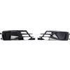 ZDPVK Griglia fendinebbia Griglia di copertura della luce fendinebbia del paraurti anteriore sinistro destro con finiture cromate, for Audi, for A6 C7 2016 2017 2018 4G0807647 4G0807648(Pair)
