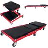 TANIASHOP Lettino Sgabello Sottoauto 2 in 1 Carrello sotto Macchina da Officina in Metallo con 6 Ruote girevoli a 360° Sdraio Pieghevole Portata Fino a 150 kg Max