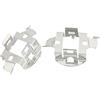 A ABSOPRO H7 HID Xenon Lampada Base Adattatore Supporto Metallo Argento Tonalità Set 2