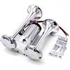 YIYIDA Clacson elettrico 24V Clacson per auto Air Horn 165db Clacson per nave Tromba da barca corno argento Clacson a tono alto e basso doppio tubo Car Horn Tromba d'aria per 24v yacht camion moto ecc