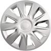 SCAR Set di 4 Copricerchi Universali Per Auto Grigi Silver 13/14/15/16 (14'')