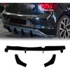 IDENUONA Kit paraurti posteriore diffusore per VW Polo MK6 GTI 2018-2021 2019 Nero