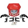 IMAWUHM Faro Anteriore Fanale Anteriore Per XR 250 Per CRF 450 Per WR Piastra Faro Moto Per Accessori Per Enduro Dirt Bike Motocross Faro(Rosso)