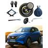 D'ANGELO 1988 Kit Ruotino di Scorta 17 compatibile con Nissan Qashqai (2014>) con Cric, Chiave, Vite, Guanti e Sacca 125/80R17