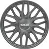 Sparco Spc1696Gr Set Copricerchi 4 Pezzi Roma 16 Pollici Grigio, Grey
