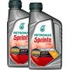 Petronas Kit 2X Sprinta F700 10W-30 Olio Motore Semi Sintetico per Moto e Scooter 4 Tempi - 2 Confezioni da 1 Litro