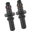 A ABSOPRO Connettore Rapido Rilascio Tubo Carburante Maschio Nero 2 Pezzi | Plastica, 9.89mm, Adatto Per Tubo Nylon 8mm E Tubo Gomma 9-10mm, Temperatura -40℃~118℃, Pressione 500kPa