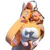 iSpchen Portachiavi Ciondolo,Simpatico Gatto Culo Auto Portachiavi, Portachiavi Con Animali Dei Cartoni Animati Personalità Catena Chiave Keychain Coppia Pendente Decorazione Della Borsa