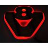 24/7 AUTO 24/7Auto Illuminazione a LED da 24 V, argento, piastra 3D con luce rossa, motivo V8, per camion Scania R G P, cupola d'illuminazione, 540 x 460 mm