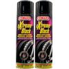 FEI FAN Lucidante Effetto Bagnato per Gomme Extreme Black Super Brillante, Lunga Durata e Resistente all'Acqua. Nero Estremo per Le Gomme 500ml (2 Spray)