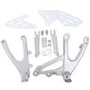 Tengchang Moto Pilota Anteriore Poggiapiedi Set Staffe Pedane Adatto per Yamaha YZF R1 2007 2008