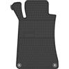 Wielganizator Tappetini in gomma su misura, compatibili con Mercedes C W203 berlina, station wagon (2000-2008) tappetino anteriore sinistro per auto in gomma nero con elementi di fissaggio inclusi