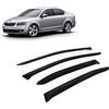 CarJoy Deflettori d'aria per finestrini laterali, compatibili con Skoda Octavia III tipo 5E 2016-2020, parapioggia, deflettori, 4 pezzi