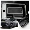 Ruiya Compatibile con Jeep Compass 2021-2024 2025 Console Centrale Portaoggetti, Organizer da Braccioli per Console Centrale Consolle Braccioli Vano Contenitore Portaoggetti Jeep Compass Accessori