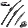 Autopixl Kit spazzole tergicristallo anteriore e posteriore compatibile con Mazda CX-30 CX30 2019-2023 Spazzole parabrezza parabrezza 261614