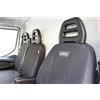 Italfodere - Coprisedili in Tessuto Accoppiato Antracite Compatibili con Iveco Daily IV dal 2014> - 3 Posti - Accessori Auto Interni - Resistenti - Comfort e Protezione Totale - Facili da Installare