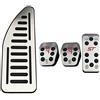 Ymnilian Pedali Auto,Pedaliera Auto Coperture Uso adatto per Pedali Automobilistici Inox Uso adatto per Ford Focus 2 3 4 MK2 MK3 MK4 KUGA ESCAUS RS ST 2005-2020 Frizione Gas Brake Pedal Set Pads(MT With Rest)