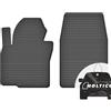 moto-MOLTICO Anteriori Tappetini Auto in Gomma con un Bordo - Set 2 Pezzi - Tappetini per Auto Impermeabile - Set di Tappeti Adatti per Hyundai ix35 2010-2015