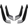 BLuvos Paraurti anteriore decorazione labbra diffusore Splitter pinne corpo Spoiler Canards Tuning per Ford Focus ST/ST-LINE MK4 2019-2020,B-Gloss Black