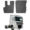 OMAC Tappetini in Gomma Compatibili con DAF XF 106 2014-2026 Tappetini Auto Gomma Nero 2tlg