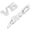 Topteng alluminio 4WD V6 quattro ruote motrici logo Premium Car Side Fender posteriore Tronco Emblema Adesivo Decalcomanie