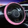 Mexpekil Cuori Rosa con Diamanti Fodere per Volante Universali per Auto Copertura per Volante Antiscivolo Copertura Protettiva per Volante Accessori Decorativi per Auto Adatti alla Maggior Parte delle