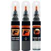 F FIRANTO FIRANTO Kit Riparazione Vernice Auto per Peugeot ELD Gris Selenium - Set rimuovi Graffi per Vernice Auto 3in1-15ml Primer, Pennarello ritocchi Vernice, Vernice lucidante