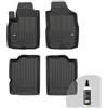 FROGUM ProLine 3D Set Esclusivo di tappetini auto per Fiat Panda II 2003-2012 | Materiale TPE durevole | Bordini più alti