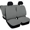 Lupex Shop - Coprisedili auto compatibili per 126, grigio chiaro, Prodotto Made in Italy, tessuto poliestere, set fodere sedili completo