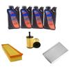 AOQ ORIGINAL QUALITY AOQ- KIT TAGLIANDO 3 FILTRI C/4 LITRI OLIO 5W40 PER CITRON C3 I 1.1 BENZINA