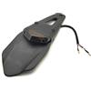 ZCera Portatarga Moto Per Parte Posteriore Del Motociclo Per Enduro Motocross Per Supporto Della Staffa Targa Parafango Con Lampada Freno Fanale Posteriore A LED Porta Targa Moto(Black1)