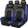DANETI Coprisedili Auto, per Audi A3 8P 8V Sportback 2003-2023 Fodere Anteriori E Posteriori Pelle Traspirante Impermeabile Coprisedili Auto Accessori,Blue