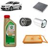 OP Kit tagliando 4 filtri +4 L olio Edge 5W30 LL per Seat Ibiza 1.4 TDI 2008-2017