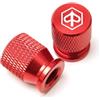 BROZATER cappucci delle valvole dei pneumatici Per PIAGGIO Liberty125 MP3 500 Medley Beverly 300 ZIP50 X7 X9 Moto CNC Valvola Nucleo Tappo Bocca Aerata Pneumatici Copertura Ugello Gas(Red)