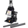 Wiltec Cric a bottiglia da 12 t abbassamento lento 215-400 mm Martinetto idraulico