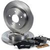 ATEC Germany Set freni asse posteriore incl. dischi freno Ø 265 mm pieni + pastiglie freno posteriori Compatibile con FORD C-MAX (DM2), FOCUS C-MAX (DM2), FOCUS Mk2