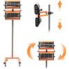 HauTour 2x1000W Asciugatore a Infrarossi per Vernice con Lampada di Indurimento Posteriore Mobile per Riparazione della Carrozzeria con Supporto per Cabine di Verniciatura Auto per Asciugatura Locale e di