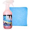VAEBRILL Quick Detailer Pulitore Universale Auto 500 ml con Panno in Microfibra, Lava Senza Acqua, Detergente Antistatico Profumato per Cruscotti, Vetri, Plastiche e Monitor, Formula Professionale