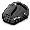 ZEXDDI Compatibile con 800NK NK800 800 NK 2023 2024 CNC Moto Alluminio Supporto Laterale Piede Estensione Pad Cavalletto Allargatore Piastra NK 800 Accessori (nero)