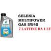 SELENIA OLIO MOTORE SELENIA MULTIPOWER GAS 5W40 7 LATTINE DA 1 LITRO