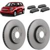 OP Kit dischi 284mm e pastiglie freno anteriori compatibile con Fiat 500L 2012+